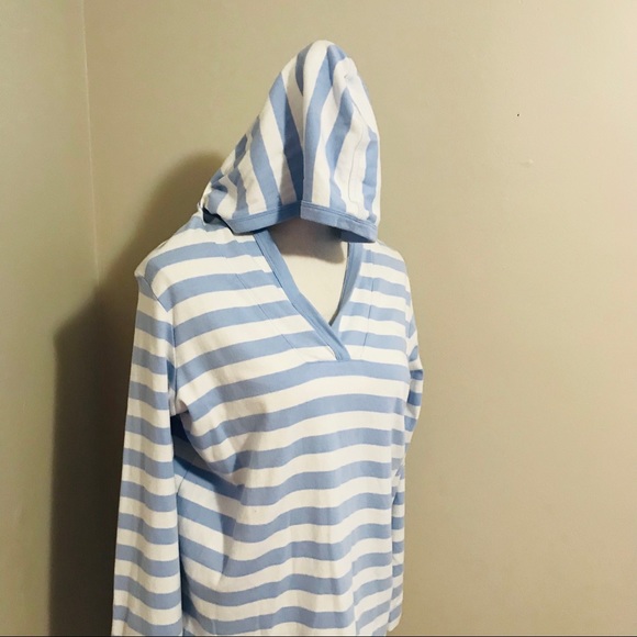 Lands End Striped Hoodie - Picture 2 of 6
